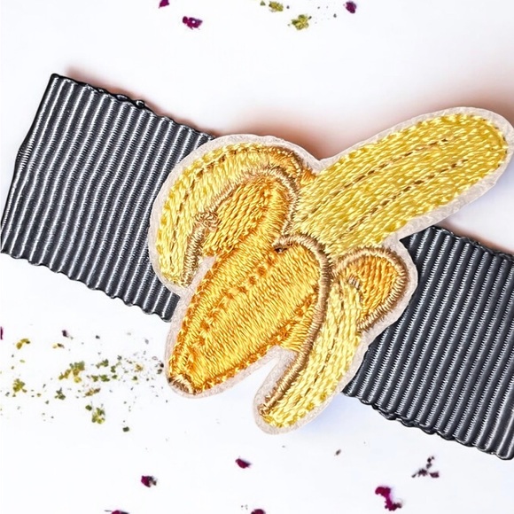 Kids Embroidered Fruit Hair Clips - Picture 3 of 6